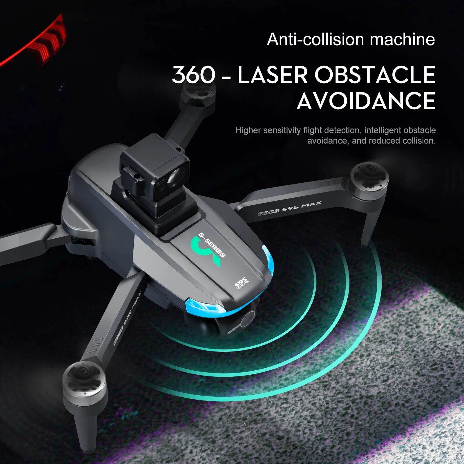 Novo s9s max mini drone 4k 2 e - Drone Camera Wide Angle avaliação e preço