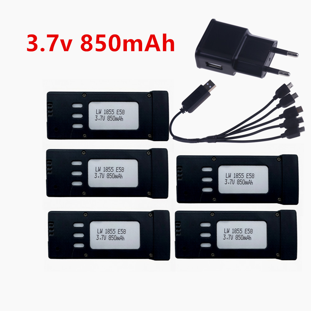 Bateria de Lítio 3.7V 850mAh p - Eachine Drone E58 avaliação e preço